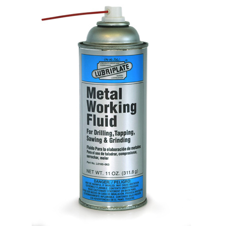 LUBRIPLATE Metal Working Fluid, 12/11 Oz Spray, Drilling, Tapping, Sawing Fluid In Aerosol L0185-063